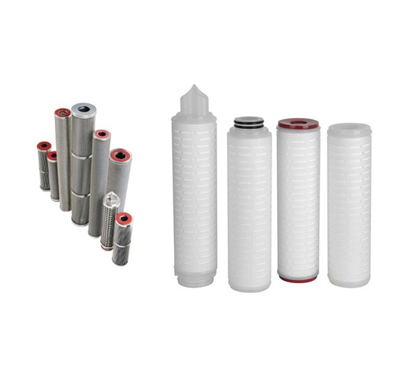 Industrial pleated filter cartridge